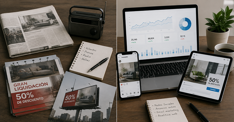 Comparación entre marketing digital y marketing tradicional